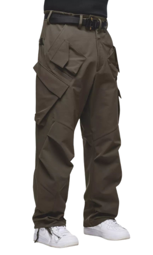 Coffee Pleated Essential Trouser