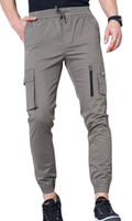 Grey Pleated Essential Trouser