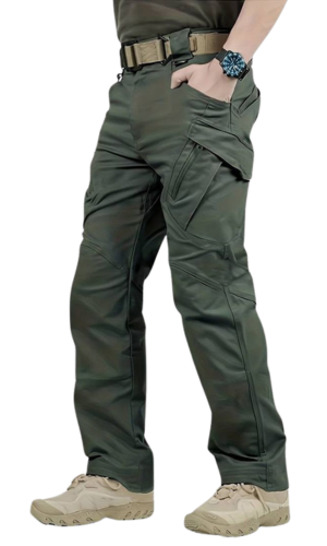 Green Pleated Essential Trouser